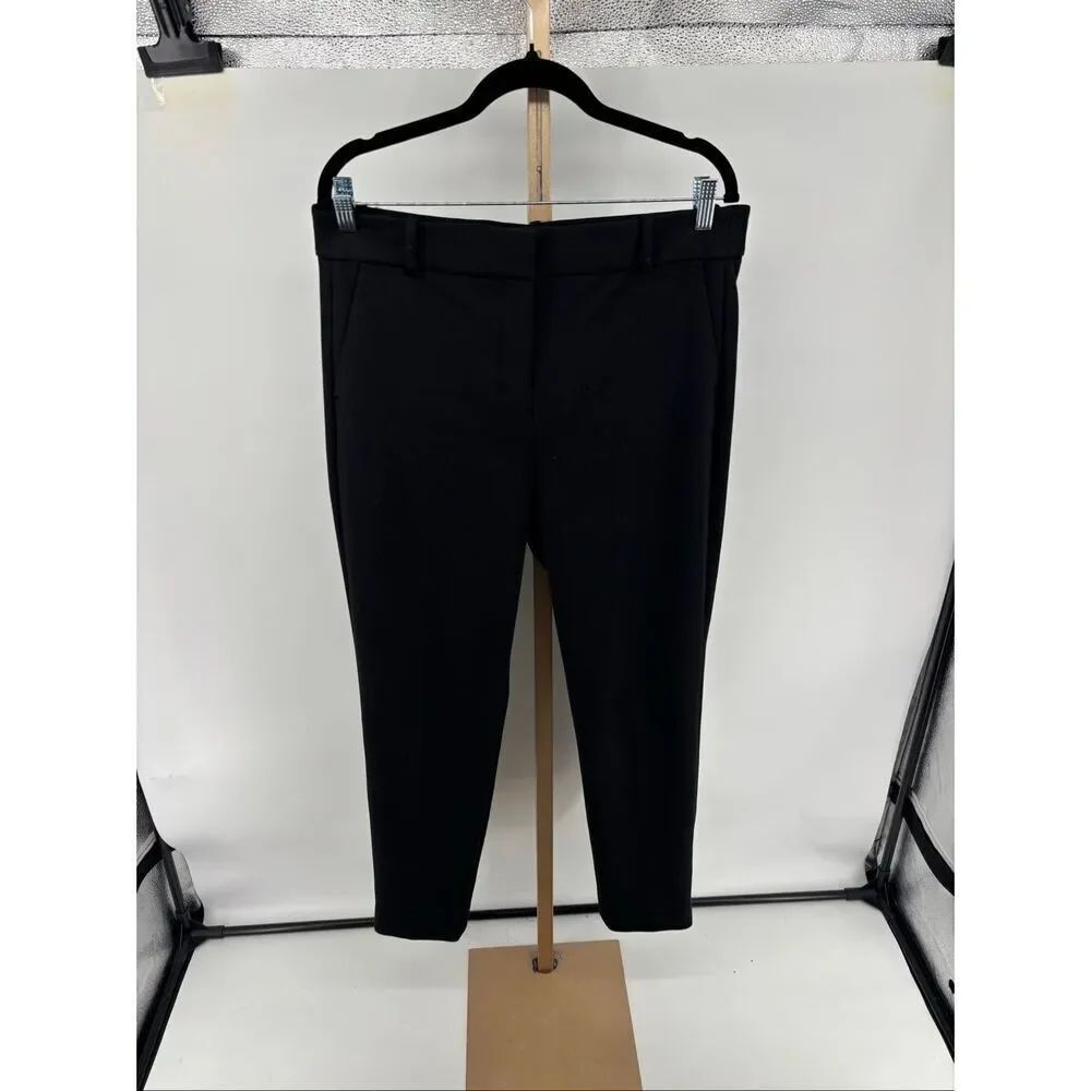J.Crew Cameron Cropped Ankle Trouser Black Size 12T 29 Inseam Workwear